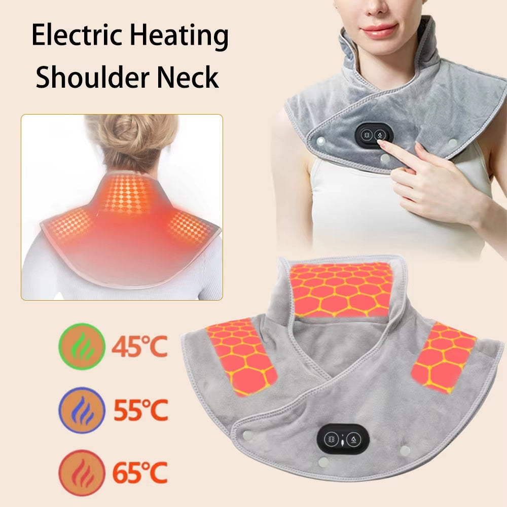 Therapeutic Heated Wrap for Neck & Shoulder Pain Relief