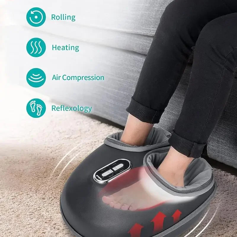 Nekteck Shiatsu Foot Massager Machine with Soothing Heat, Deep Kneading Therapy, Air Compression, Improve Blood Circulation