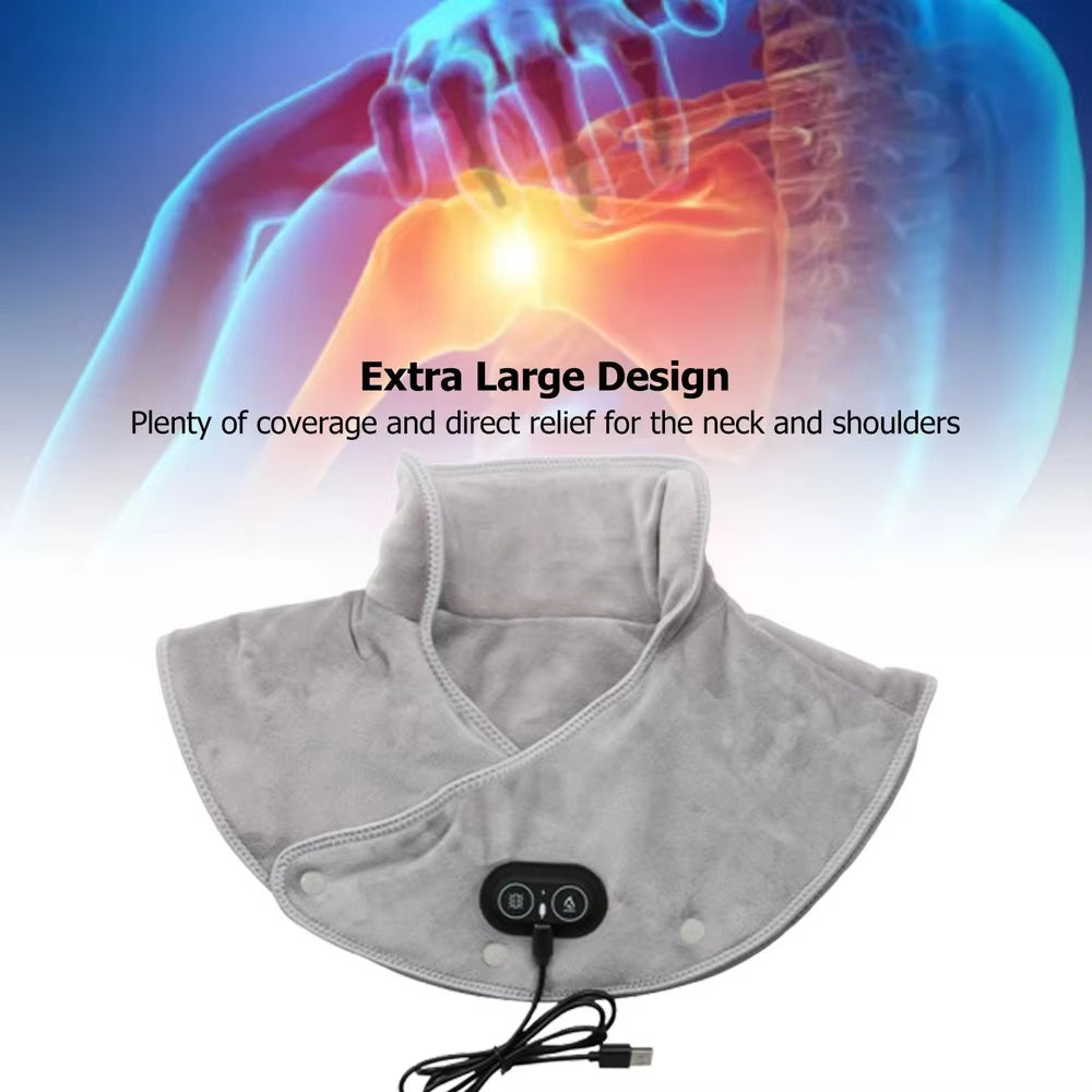 Therapeutic Heated Wrap for Neck & Shoulder Pain Relief